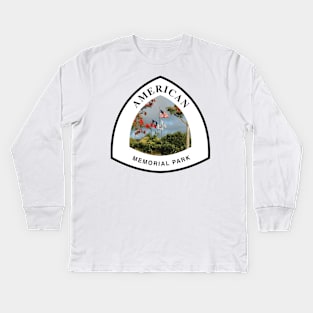 American Memorial Park trail marker Kids Long Sleeve T-Shirt